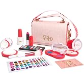 FAO Schwarz Glamour Go Designer Purse & Accessories for Kids, 12-Piece Set | Fashion Handbag, Shoulder Strap, Gem Stickers, P